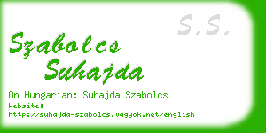 szabolcs suhajda business card